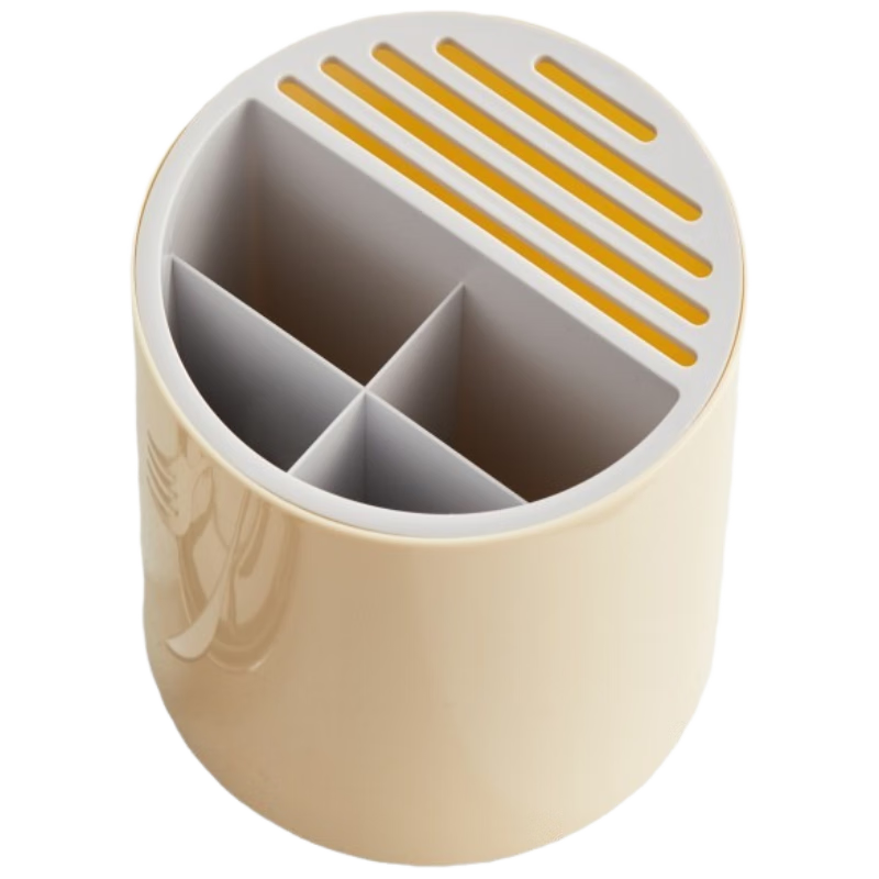 品喻（PINYU）厨房旋转刀架置物架台面多功能筷子筒刀具一体收纳盒家用菜刀架子