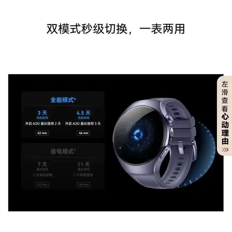 华为（HUAWEI）【女神礼物】智能手表watch5运动健康eSIM独立通电话血氧送情侣女士款成人朋友4Pro高端旗舰25新品 银河紫46mm +好评送礼-黑色钢表带【男神高定】