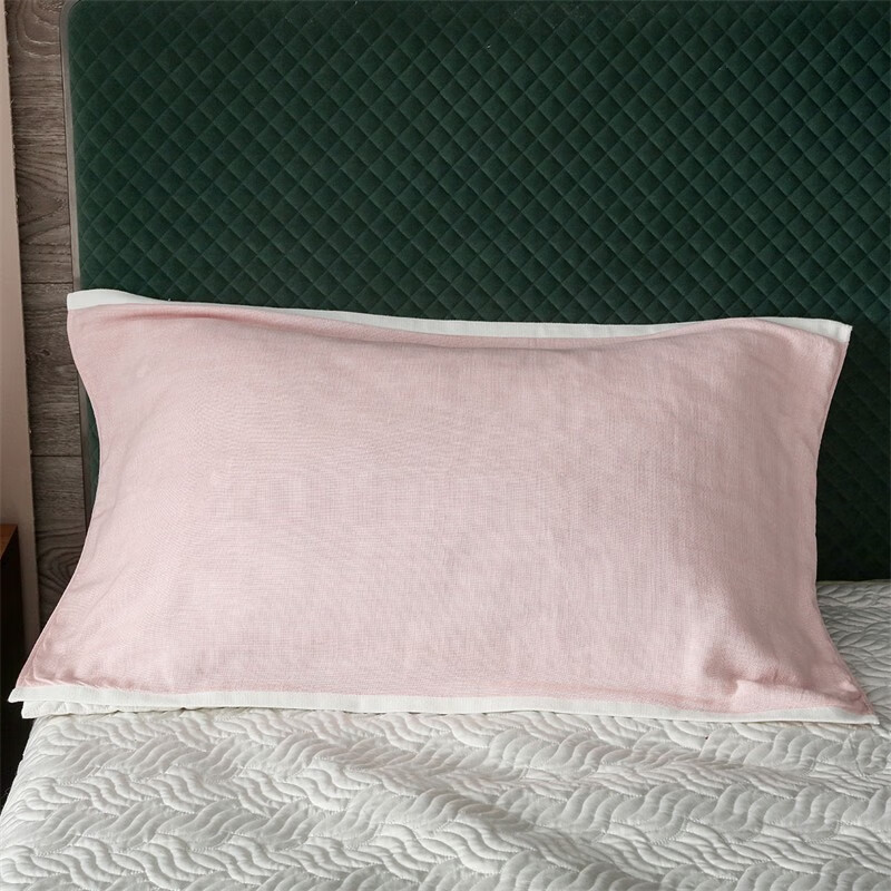 内野（UCHINO） 全棉清新一夏四重纱枕巾纯棉纱布枕头巾亲肤舒适柔软一等品A类 全棉四重纱枕巾-蓝色 50cm*80cm 2条装