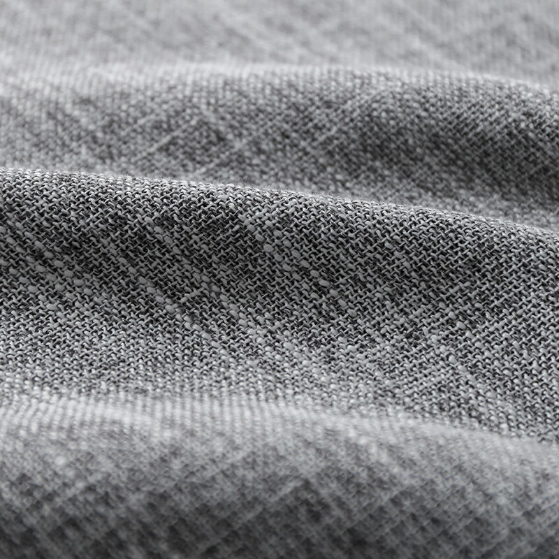 AILUKI日本桌布棉麻高级简约北欧网红布艺长方形中式茶几餐桌布桌布学生 粗麻胖流苏-灰色 40*60cm(多用途小盖巾)