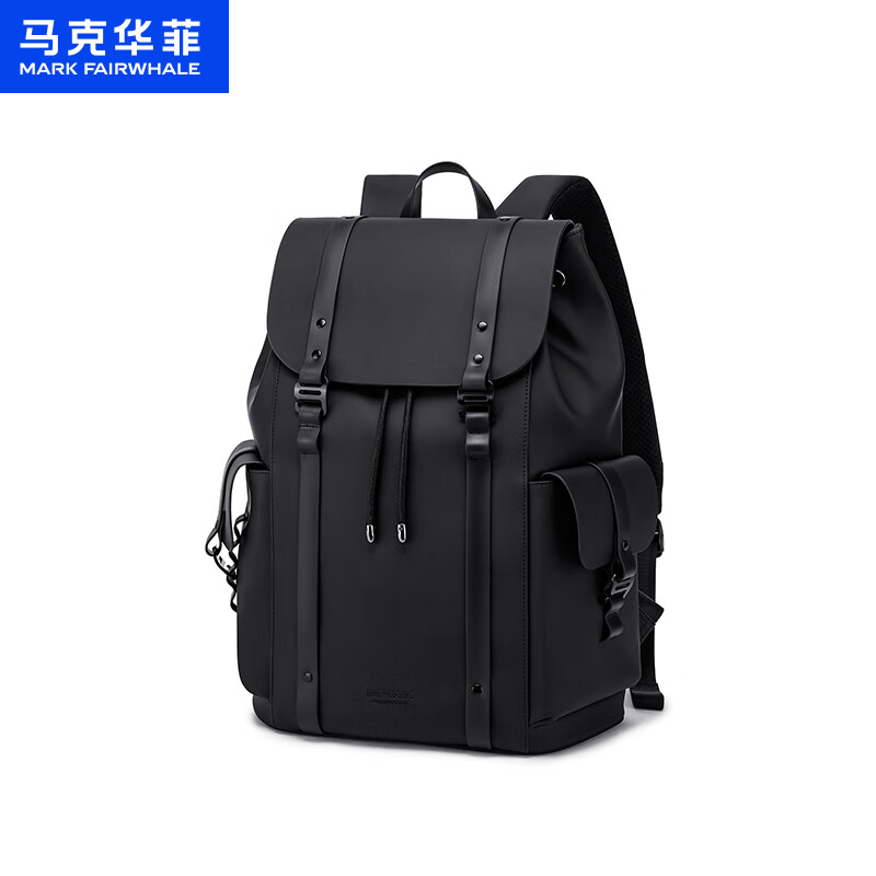 马克华菲商务双肩包男休闲机能背包出差旅行通勤包电脑包旅游时尚