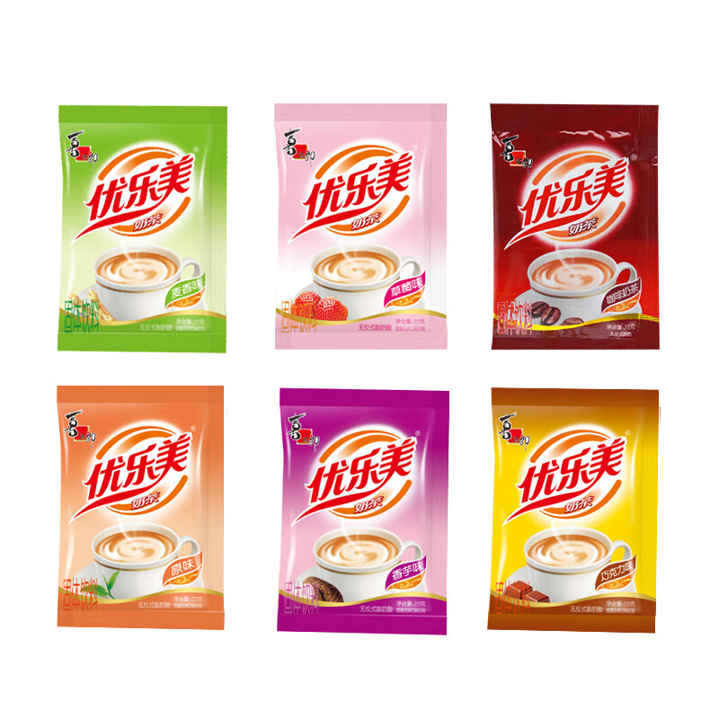 优乐美杯装椰果速溶奶茶80g*30杯原味草莓香芋香芋麦香休闲零食饮料 草莓味奶茶1包