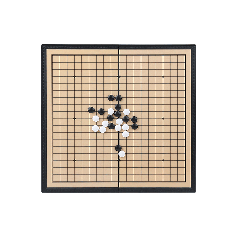 妙记围棋五子棋大号磁石折叠棋盘大磁性折叠围棋（有收纳包）MJ8263