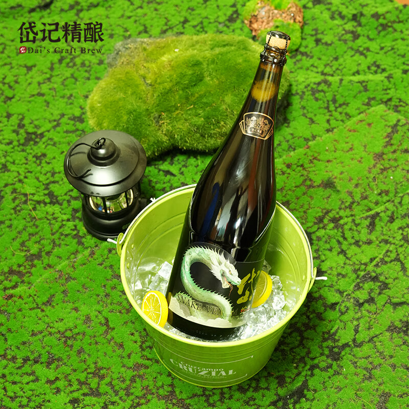 岱记精酿1500ml绿幽灵啤酒超大瓶高端原浆精酿 原麦汁22度 岱记精酿1500ml绿幽灵啤酒 原麦汁22度 1500mL 1瓶 单瓶装