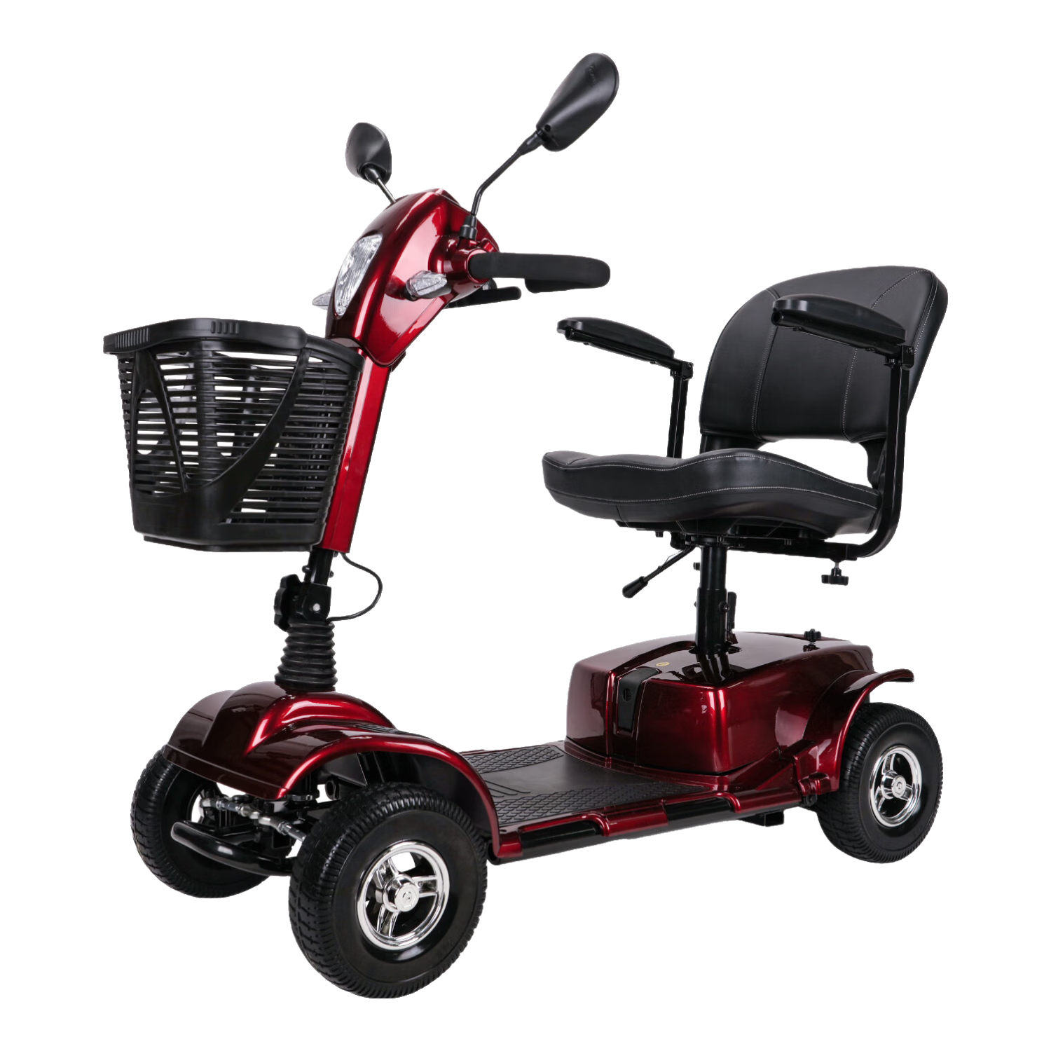 英洛华（innuovo）电动车老年人代步车四轮车家用折叠迷你上班接送孩子80岁农村新款 3433E双座款红色丨350W丨20A锂电跑60里