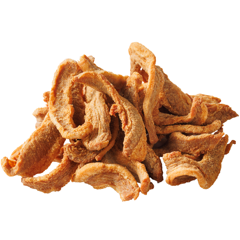 岛城鹏程肥二瘦八散条脂渣500g猪肉礼盒装青岛特产生酮零食猪油渣源头直发