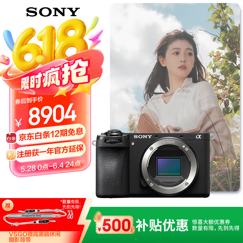 索尼 SONY Alpha 6700 APS-C画幅 微单相机 黑色 单机身