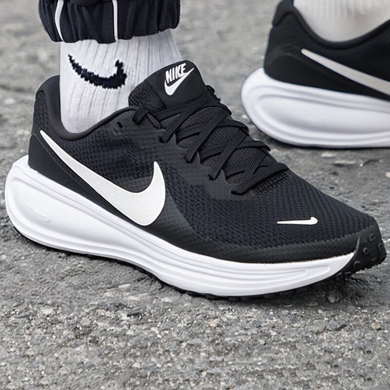 耐克(NIKE)男鞋 2026夏季新款运动鞋时尚潮流户外透气轻便跑步休闲鞋 白色/黑色/革命8 41