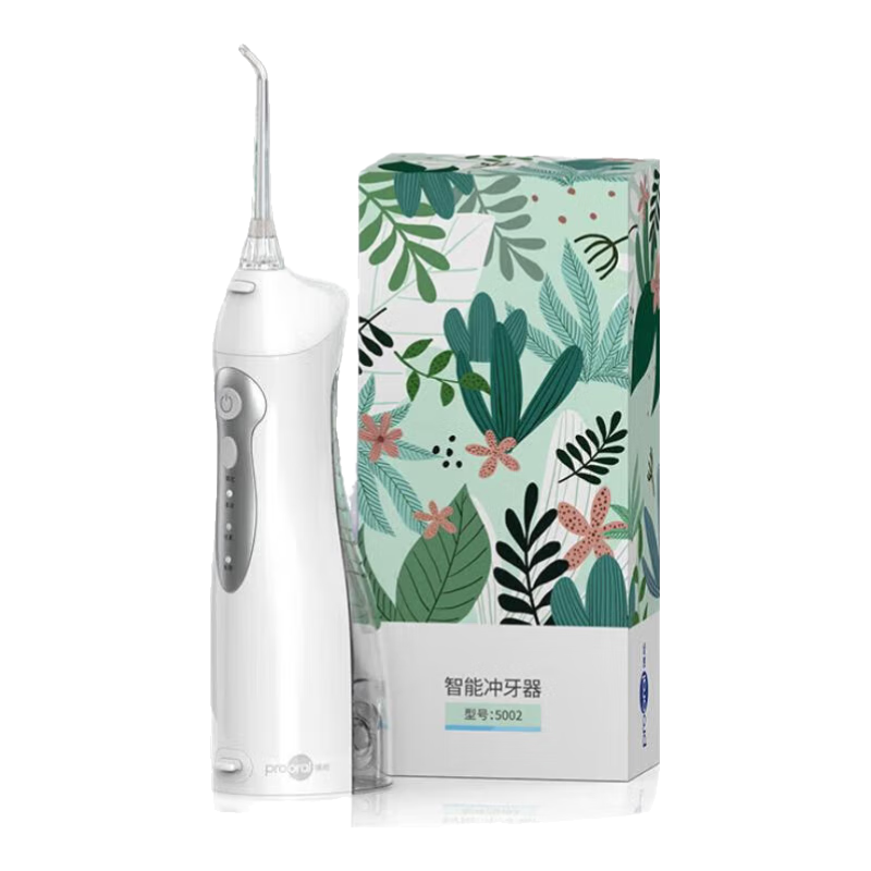  prooral/博皓 T31 感应充电式 声波电动牙刷  粉翎羽 2支