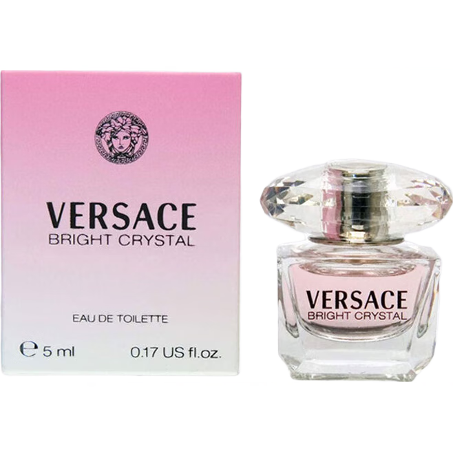 范思哲（VERSACE）晶鉆女士淡香水 5ml 小樣有盒子無噴頭 花香調(diào)EDT 持久留香