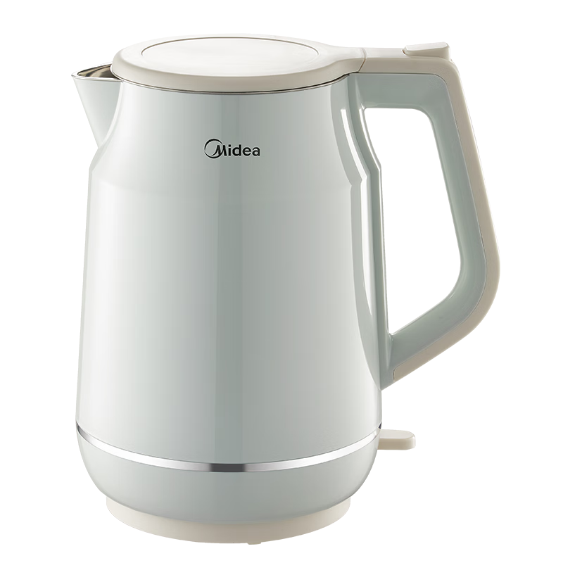 美的（Midea）电热水壶 2L大容量 1800W大功率速沸 双层防烫 304不锈钢无缝内胆 烧水壶电水壶 SH20M119