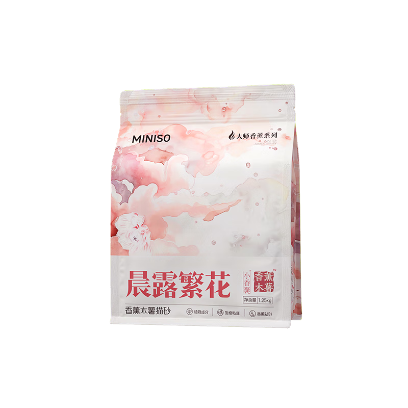 名创优品猫砂木薯猫砂除臭香味次日达京东自营纯木薯扩香石植物猫砂*1包