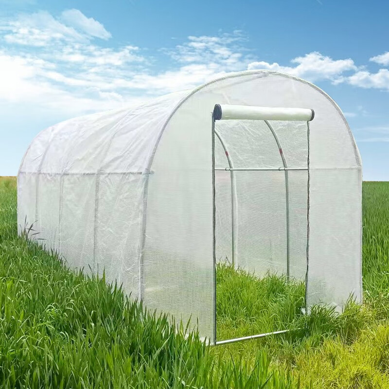 霜魄冬天防冻花罩植物家用大棚钢管骨架蔬菜暖房防冻保温小花棚 1米宽
