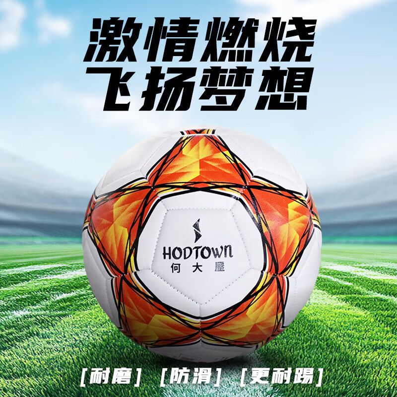 何大屋(Hodtown)5号足球中考考试专用成人训练标准足球初中生小学生中考礼物五号 5号/标准 万花筒5号足球 HDW1726