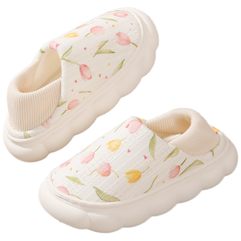 愛寶適月子鞋春秋孕產(chǎn)婦加厚軟底鞋兩穿月子拖鞋包跟可外出36-37 M420