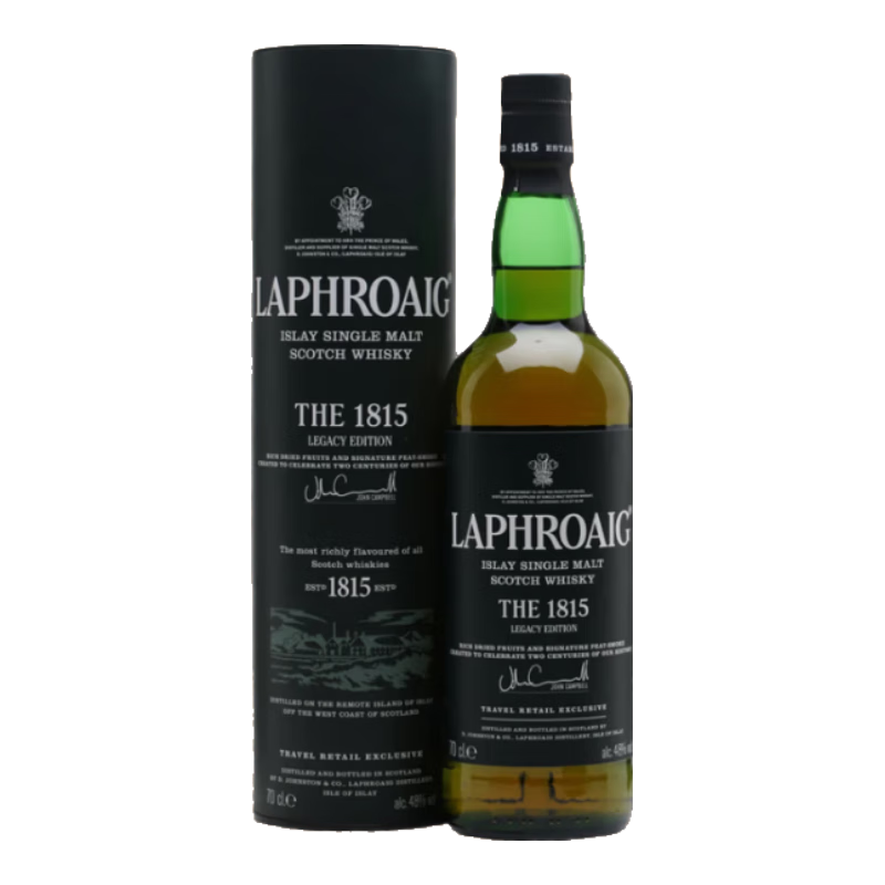 ������Laphroaig��1815���м���� �ո������׵���ʿ�� 700ml 48�� ������� 499Ԫ