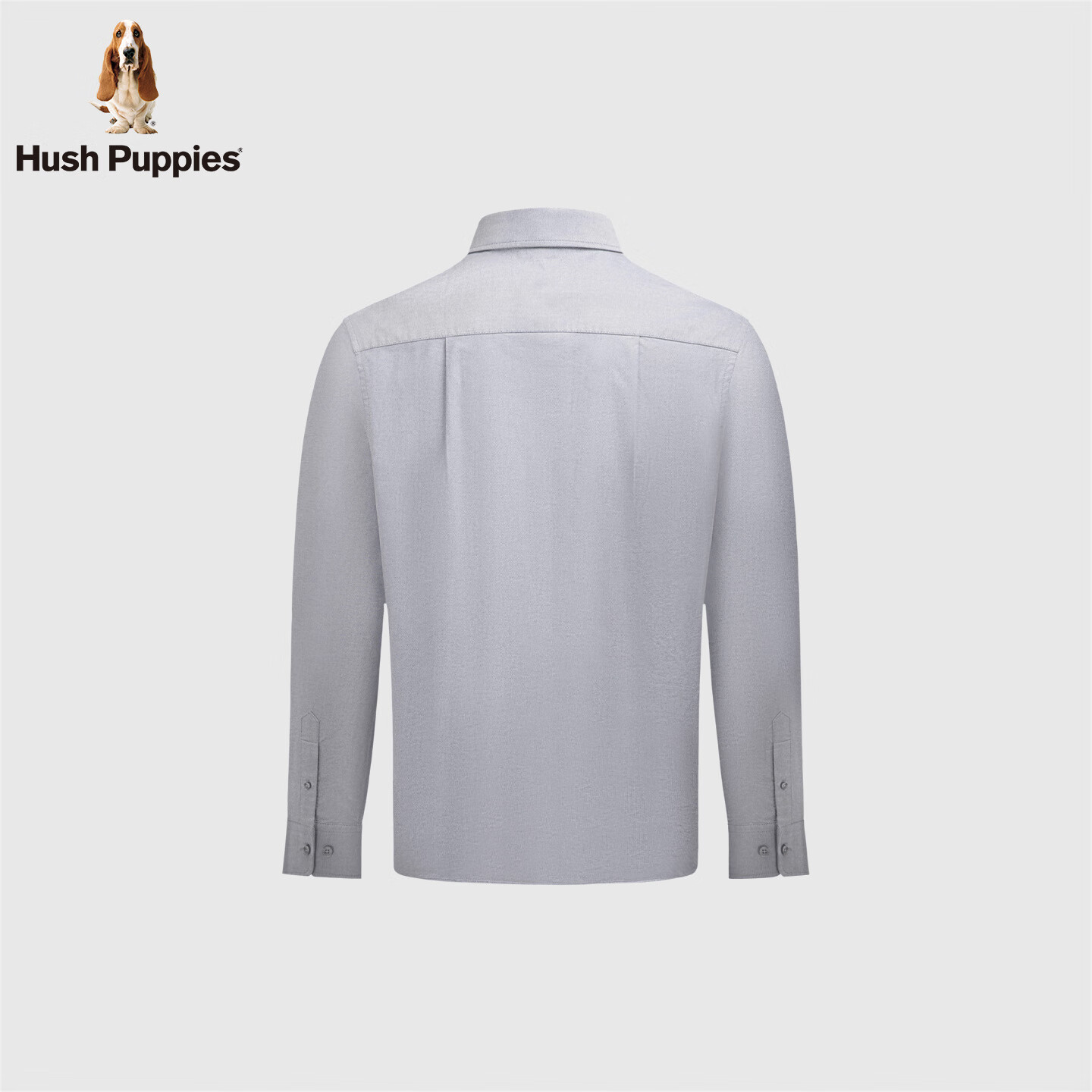 暇步士(Hush Puppies)【舒适全棉】男装2025秋季简约基础款百搭牛津纺长袖衬衫 墨蓝色 L