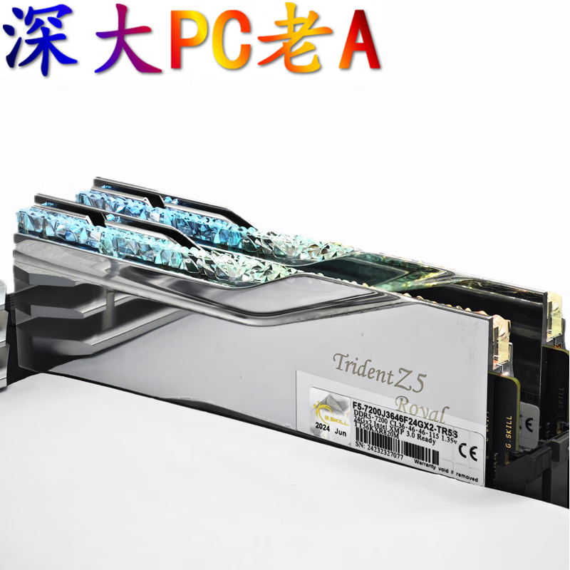 G.SKILLDDR5戟EXPO 32G 64G 48G 96G 6000 6400 7200 8000內存條 32G DDR5 6400戟16G*2銀色C32