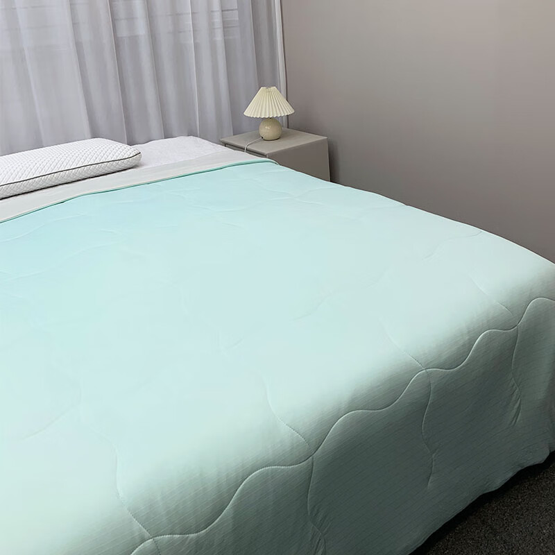 VTX果冻被双面凉感被抗菌夏凉被可水洗夏凉被亲肤盖被薄被夏被翡翠绿 翡翠绿 200X230CM