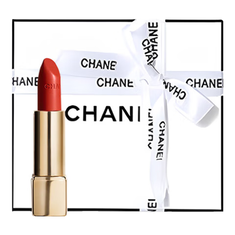香奈兒（Chanel）口紅絲絨炫色炫光雙效持妝唇膏唇釉coco滋潤送女友送老婆節日禮物 絲絨57#橘調楓葉紅  經(jīng)典禮盒