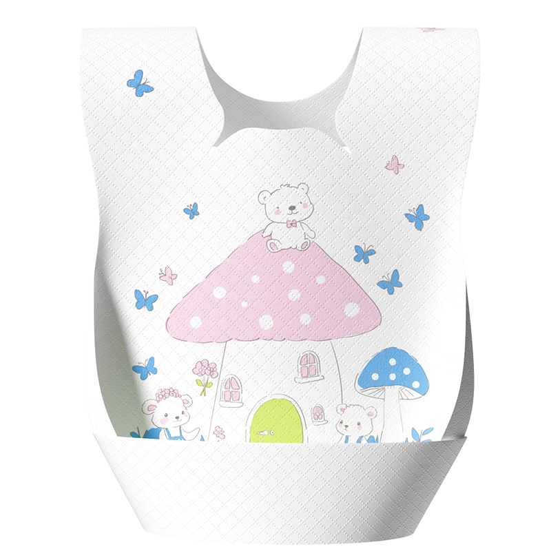 安可新嬰兒一次性抗菌翻兜圍嘴寶寶吃飯圍兜免洗獨立裝80片