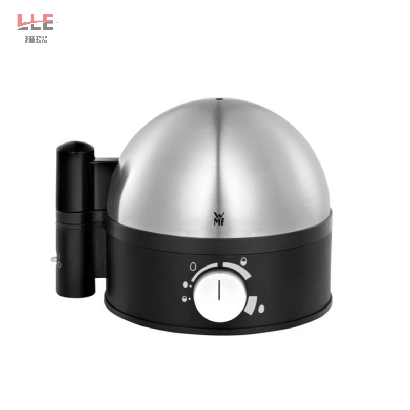 猎瑞德国不锈钢蒸蛋器家用煮蛋器早餐神器迷你小型定时蒸煮鸡蛋机 黑色
