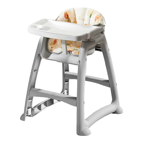 愛(ài)貝迪拉寶寶餐椅家用同款肯德基嬰兒餐椅吃飯餐桌多功能學(xué)坐椅子餐廳加厚 餐椅 【雙層餐盤(pán)+輪子+全包坐】