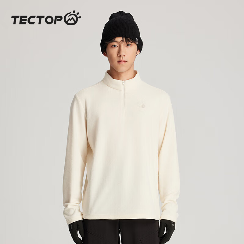 探拓抓绒衣男卫衣外套摇粒绒保暖内搭打底衫