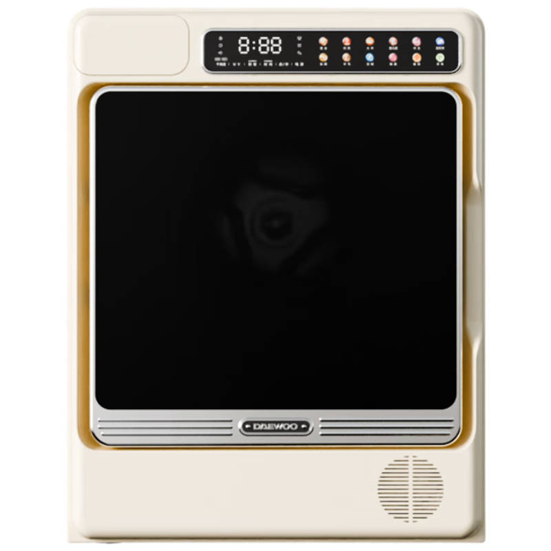 大宇（DAEWOO）家用全自动滚筒热泵烘干机3KG迷你小型婴幼儿童衣物大容量干衣机DY-HB30