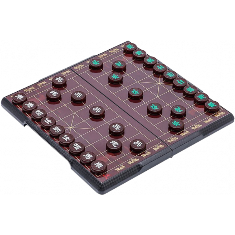 先行者（FORTHGOER）中國象棋仿玉石大號磁石便攜折疊棋盤學(xué)生兒童磁力棋具 A-702加大