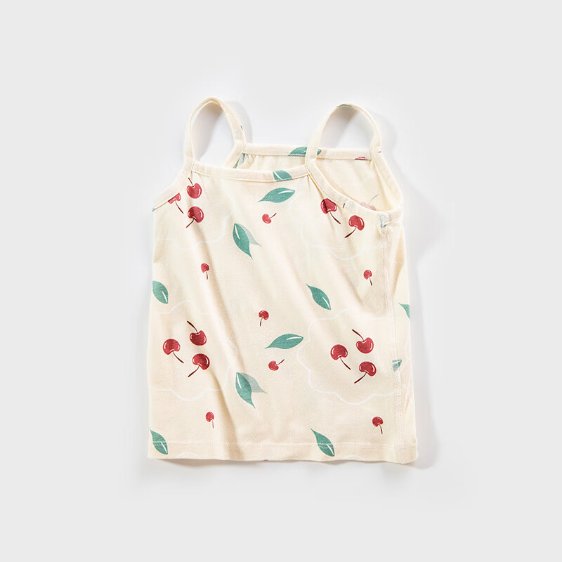 歡喜小熊（huanxixiaoxiong）寶寶夏季護(hù)肚背心A類無骨薄款吊帶女寶幼兒上衣七夕 櫻紅 73 _cm