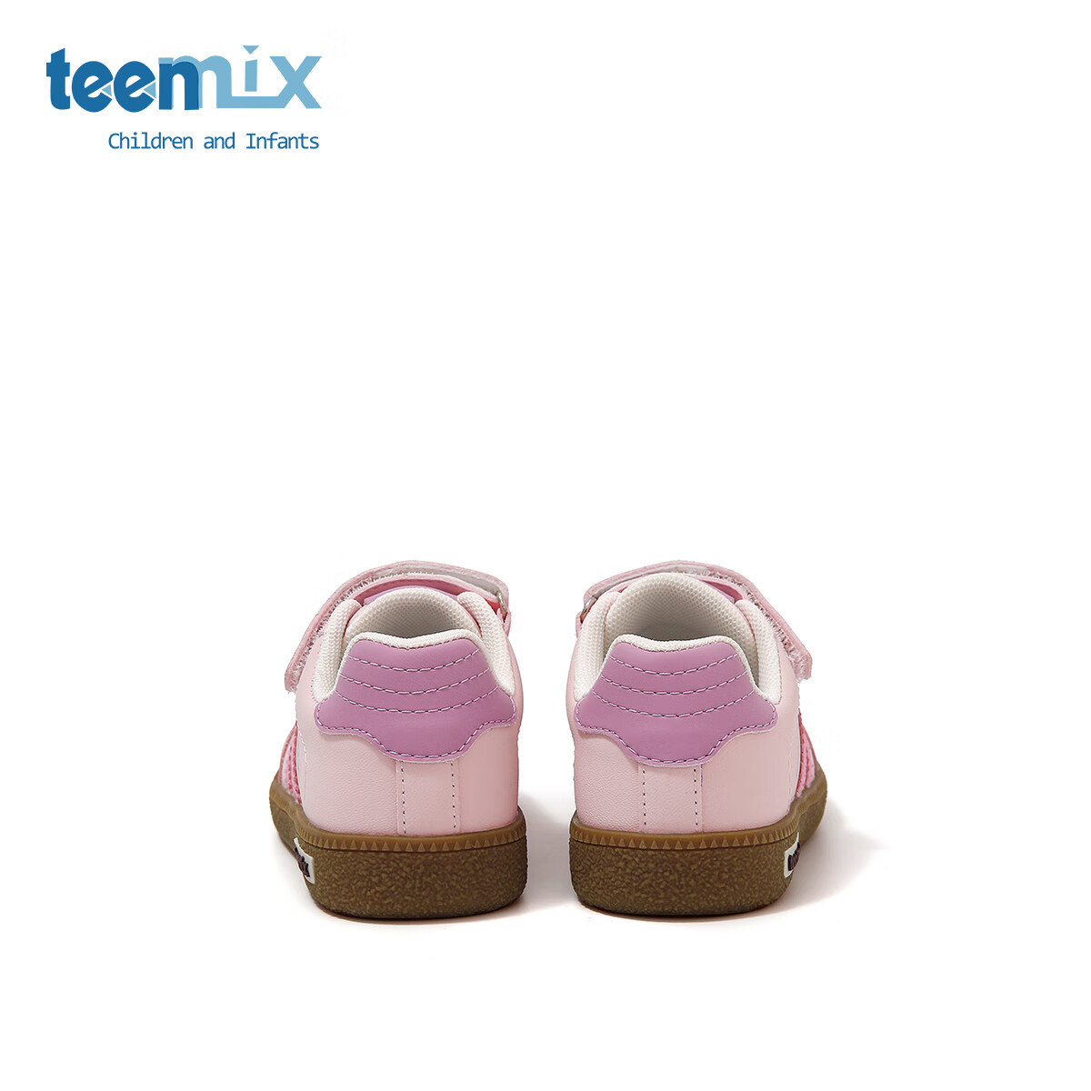 天美意童鞋女童板鞋2025春秋季新款男童运动鞋德训鞋低帮跑步鞋 梦幻粉 33