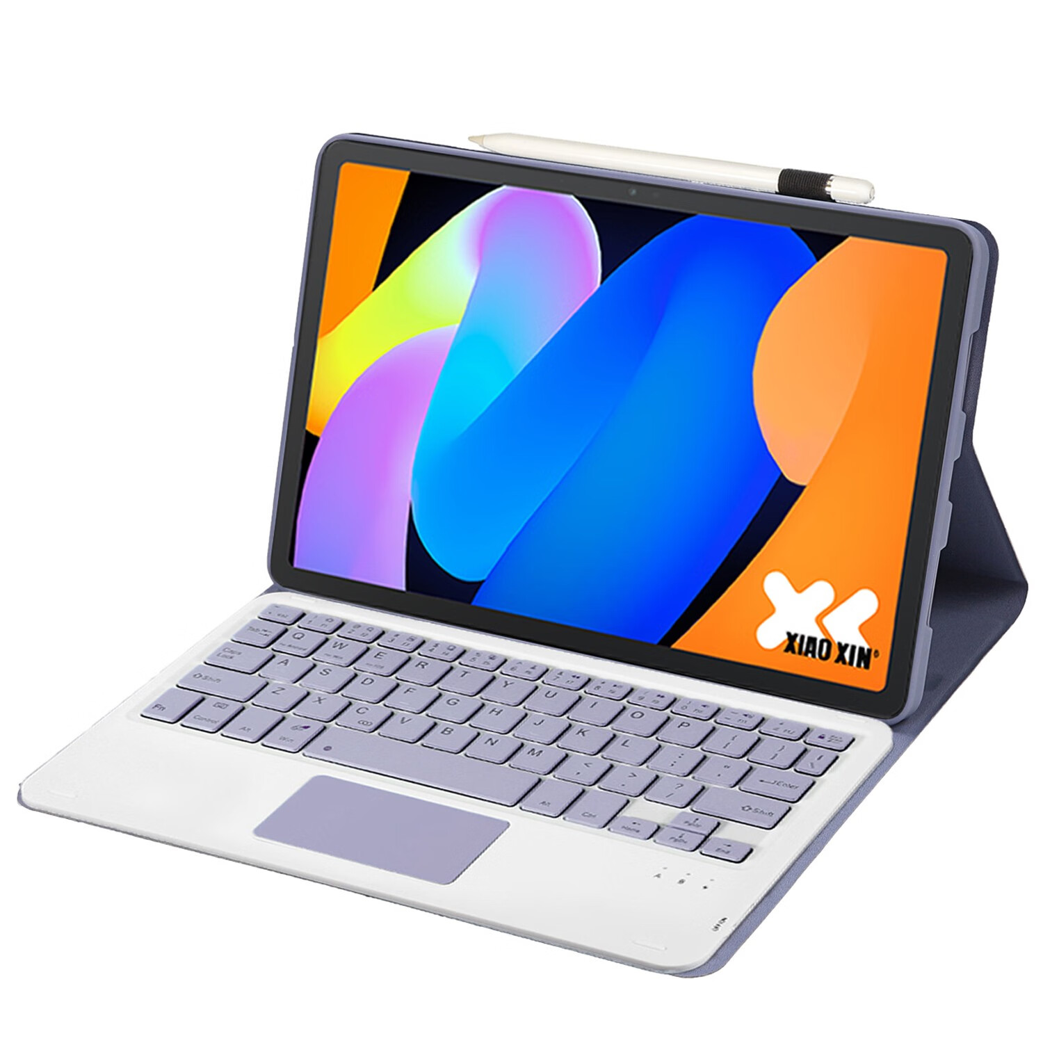 zonyee联想小新Pad 11 2025蓝牙键盘保护套软壳皮套适用于小新 Pad 2025 TB335FC 紫色保护套+触控蓝牙键盘(送鼠标) 小新Pad 11 2025