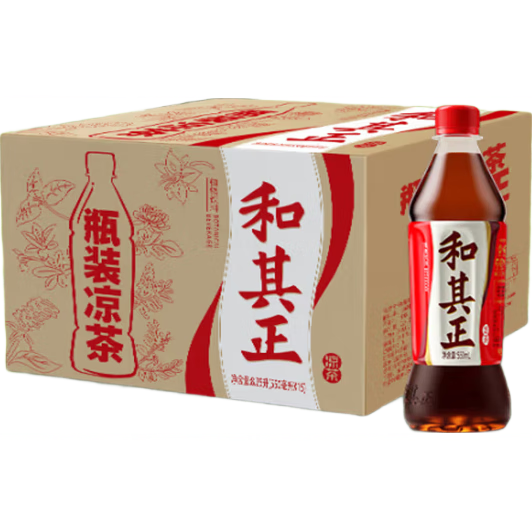 和其正涼茶草本經(jīng)典配方植物茶飲料瓶裝涼茶節(jié)日送禮火鍋搭檔 和其正550ml*15瓶