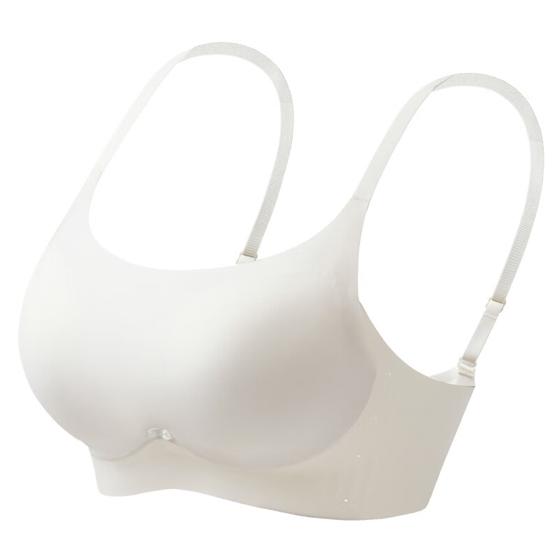 简约无痕无钢圈内衣女小胸聚拢防走光运动文胸2025舒适透气中厚款 黑色 XL （40/90AB）