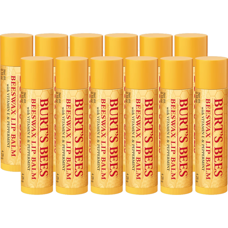���ڲ���������С�۷䣨Burt's Bees�� ����С�۷� ��������󴽸� ��Ȼ��ʪ��ˬ������4.25g/֧ 12֧װ ��ɫ 12 �� * 1 ��װ