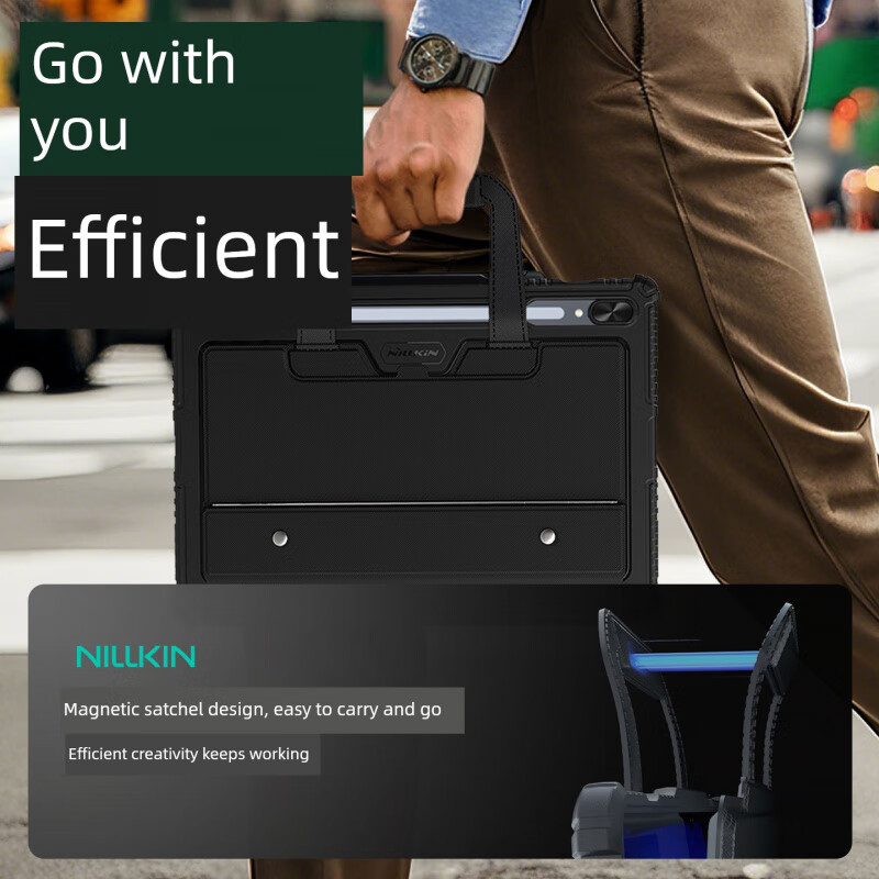 耐爾金Nelkin適用于2024新款三星S9Ultra/S10Ultra鍵盤(pán)保護套藍牙神奇鍵盤(pán)全包保護套平板電腦專(zhuān)用雙面夾 悍捷-背光款黑色 三星Galaxy_Tab_S10_Ultra_(1