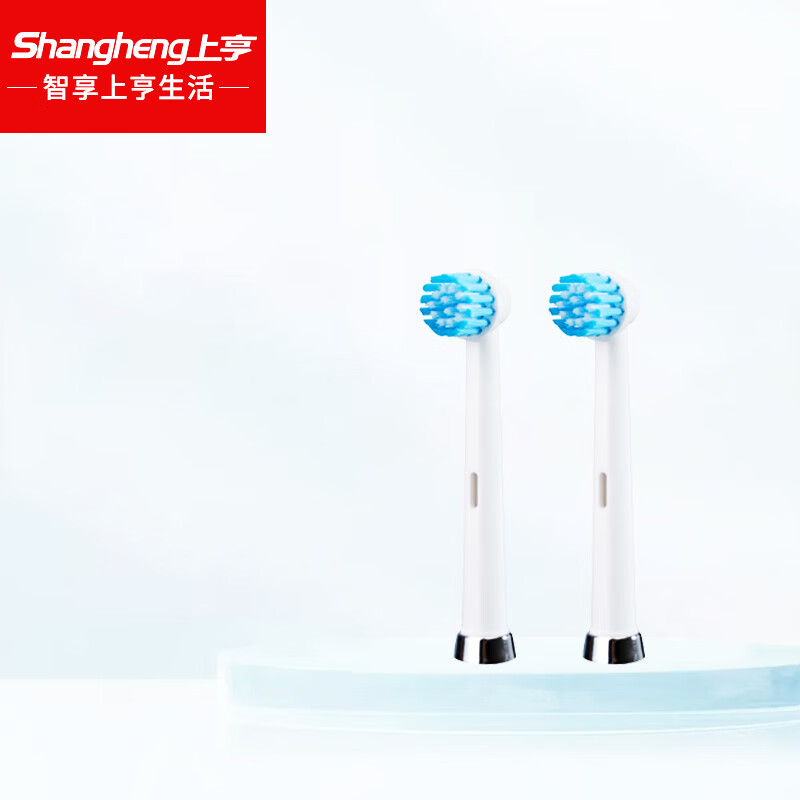 上亨（shangheng） 电动牙刷头可适配高露洁电动牙刷头360°替换上亨SHZH-004电动牙刷 2支