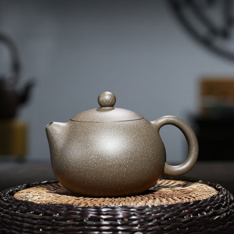 吴荣华手工紫砂壶宜兴原矿老青段西施壶球孔容量220毫升 青段西施壶球