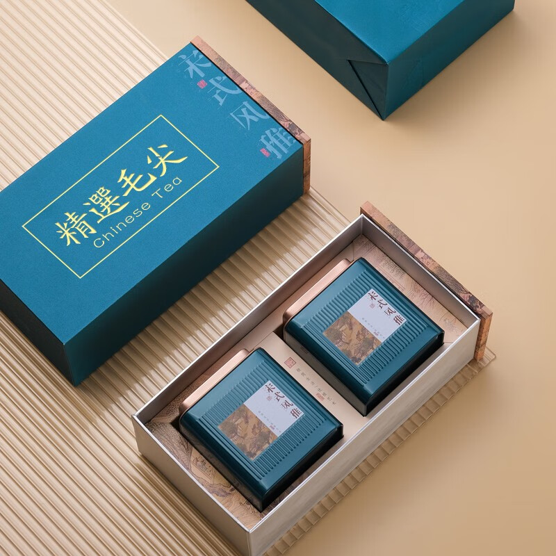 特尊2023新茶毛尖春茶绿茶 伴手礼茶叶风雅礼盒200g送礼