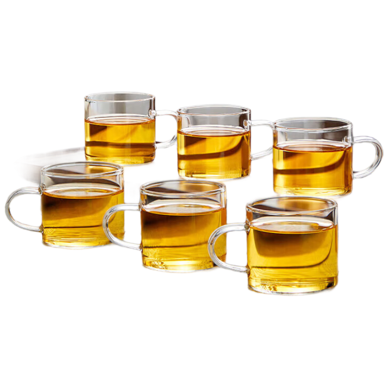 忆壶茶（YIHUTEA） 玻璃杯子耐热小品茗杯茶具配件加厚功夫花茶杯套装家居办公水杯