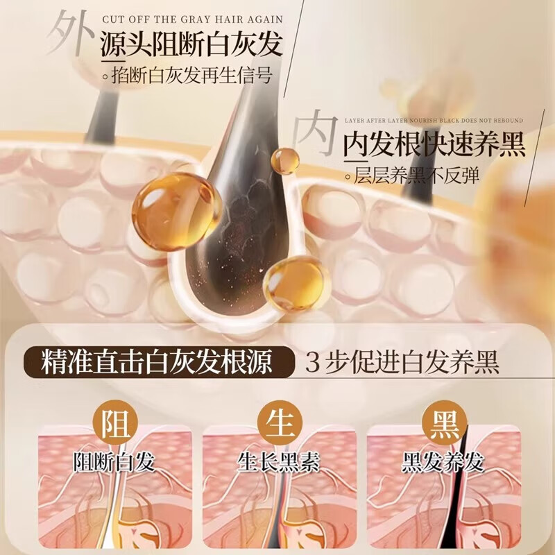 DL胖東来洗自然黑新疆乌斯曼草洗发皂何首乌侧柏叶中药手工乌发皂 买2送1【效果好推荐周期装】