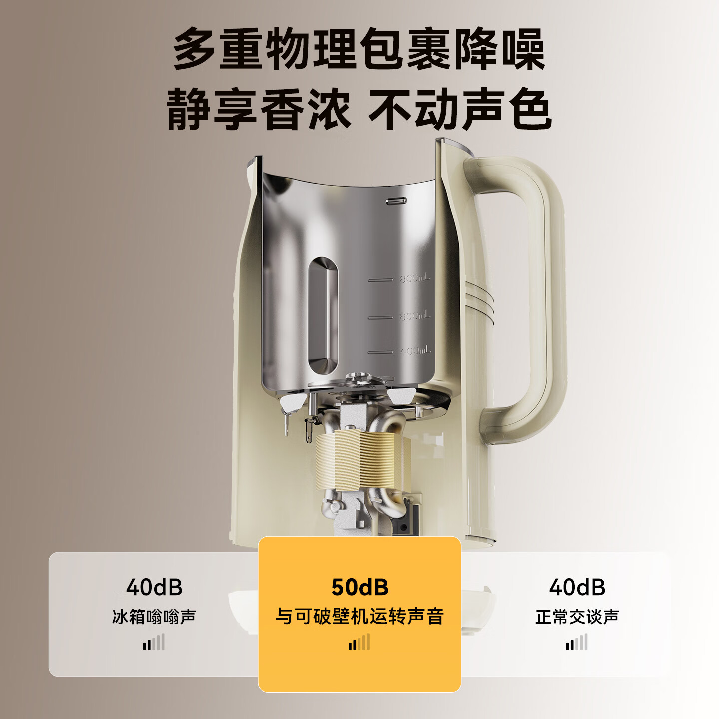 EKKL豆浆机破壁机全自动免煮五谷杂粮多功能轻音辅食家用早餐机榨汁机全自动免过滤可预约果汁机1-3人 0涂层快制浆 1L 【1-3人食】