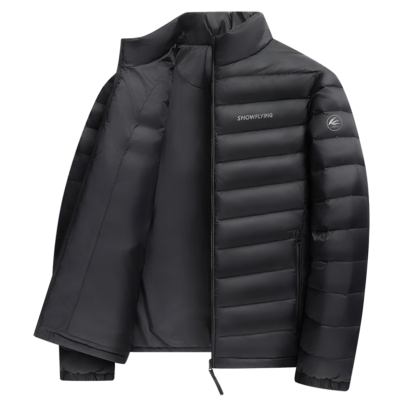 雪中飞90绒轻薄羽绒服男女同款立领时尚休闲秋冬保暖情侣外套男