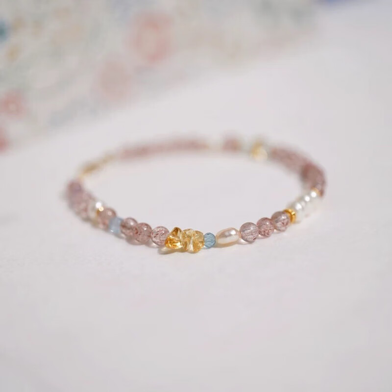 ����ׯ԰��ݮ��������ˮ����������ˮ����14K�ƽ������ִ� ����4mm��ݮ�����ɿۿ� 14cm