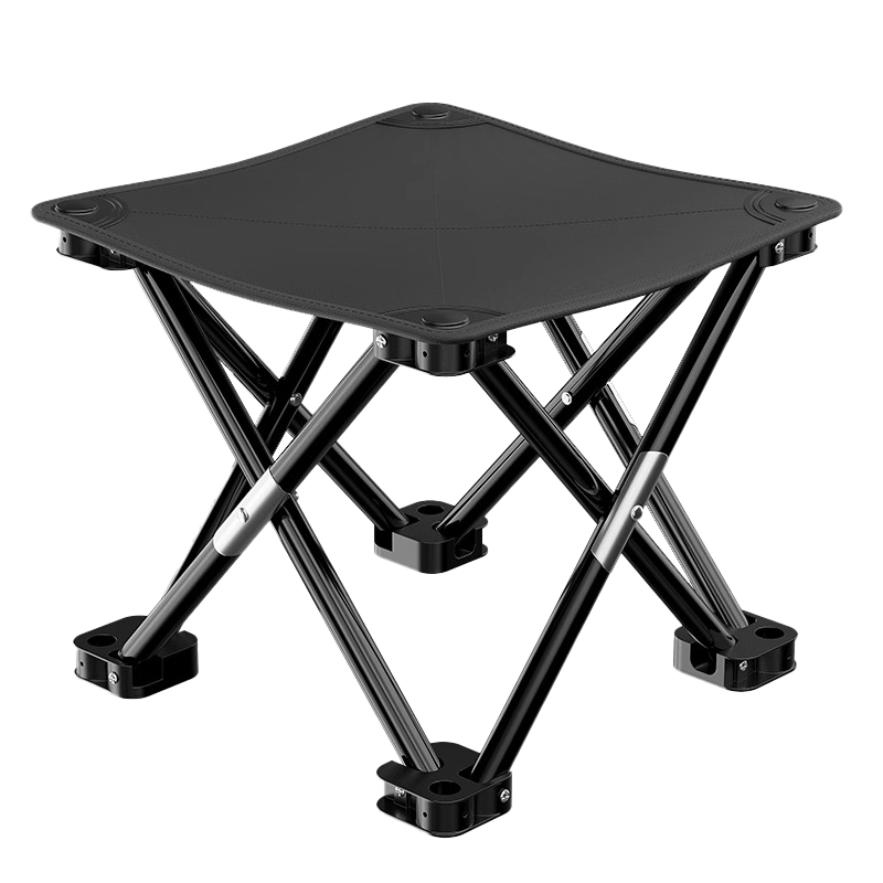 京佳宜折叠凳马扎折叠椅子便携式户外钓鱼凳火车高铁旅行野营排队神器黑