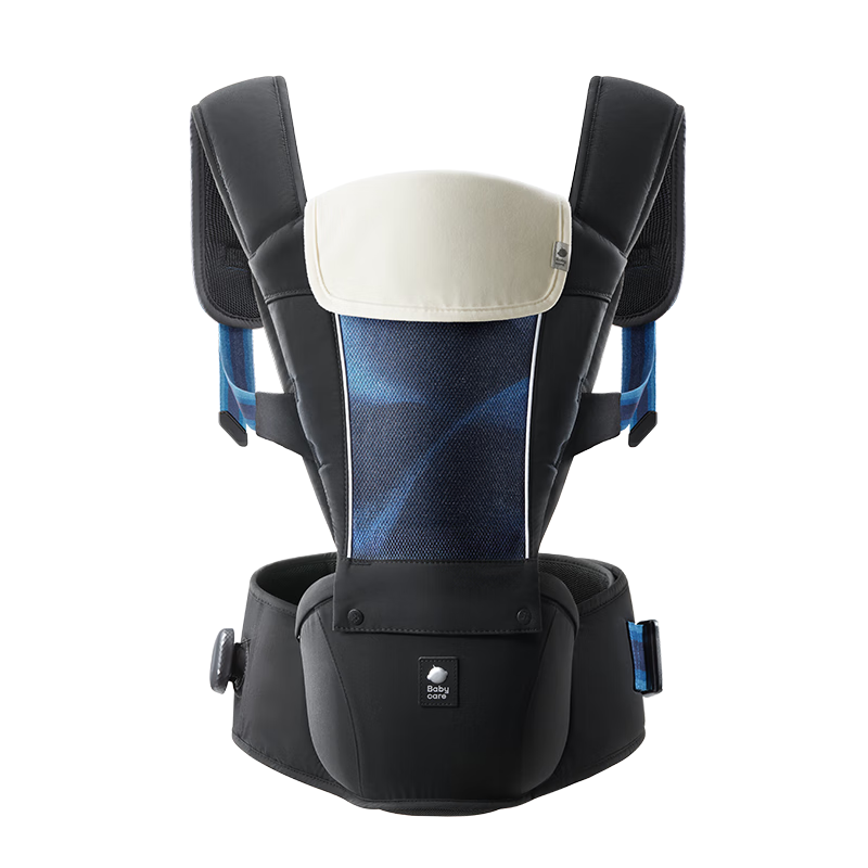 babycare腰凳嬰兒背帶 溜娃抱娃神器 寶寶前后抱式多功能減震輕薄輕便 極地炫光【Frap反重力款】 解放雙手