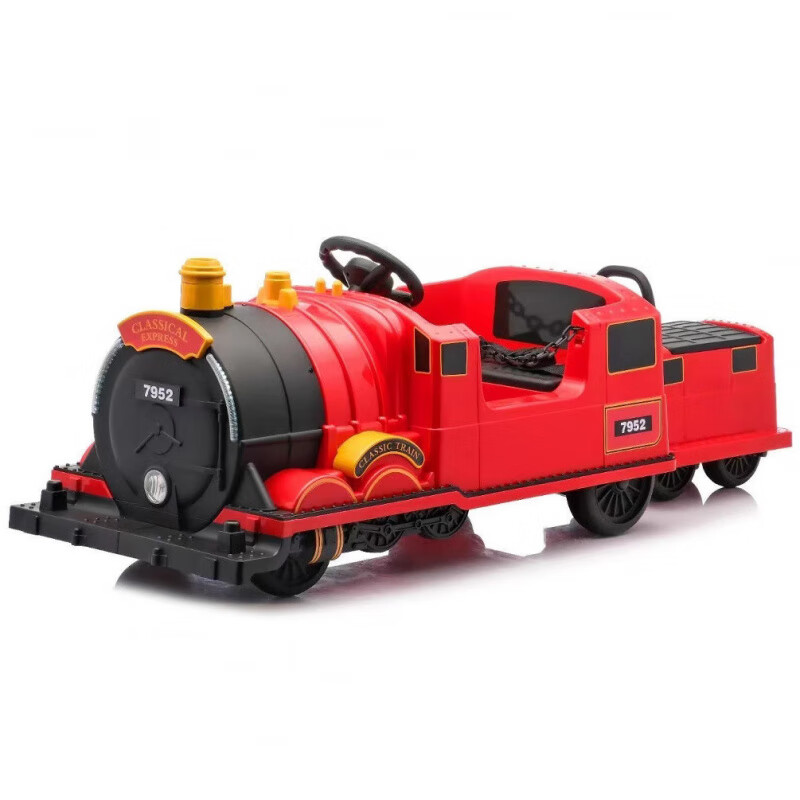 ZHIO儿童可坐托马斯电动火车玩具车可充电遥控汽车男女宝宝双人童车 12V7电瓶双驱绿色