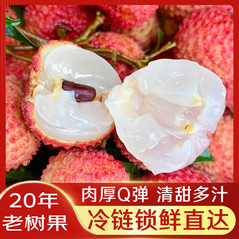 土八鲜【顺丰/JD】福建桂味荔枝新鲜水果热带现摘当季荔枝礼盒 【超值推荐】净重4.5斤/Q弹爽口