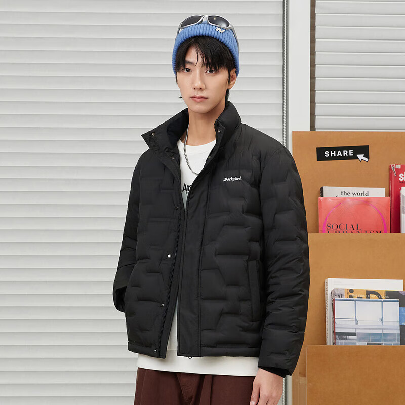 gxg.jeans男装 羽绒服合集 E款-黑色 J24D1110322H L (175)